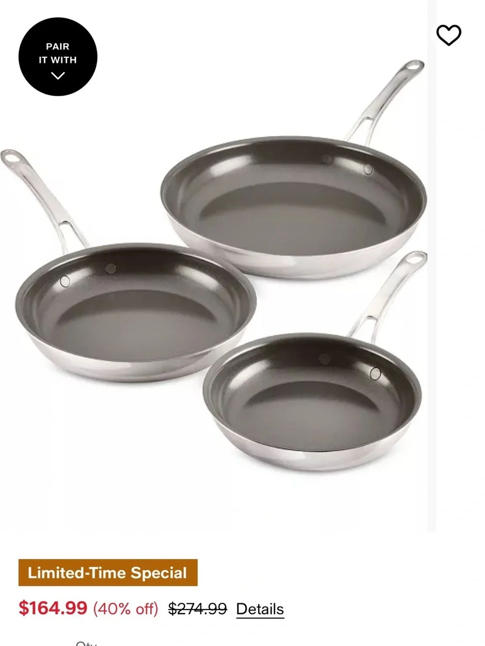 Everlast Ceramic Stainless Steel Cookware -